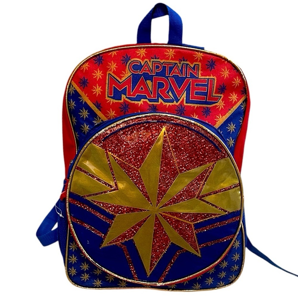 Marvel Captain Marvel Boys Large Backpack Book bag School Bag